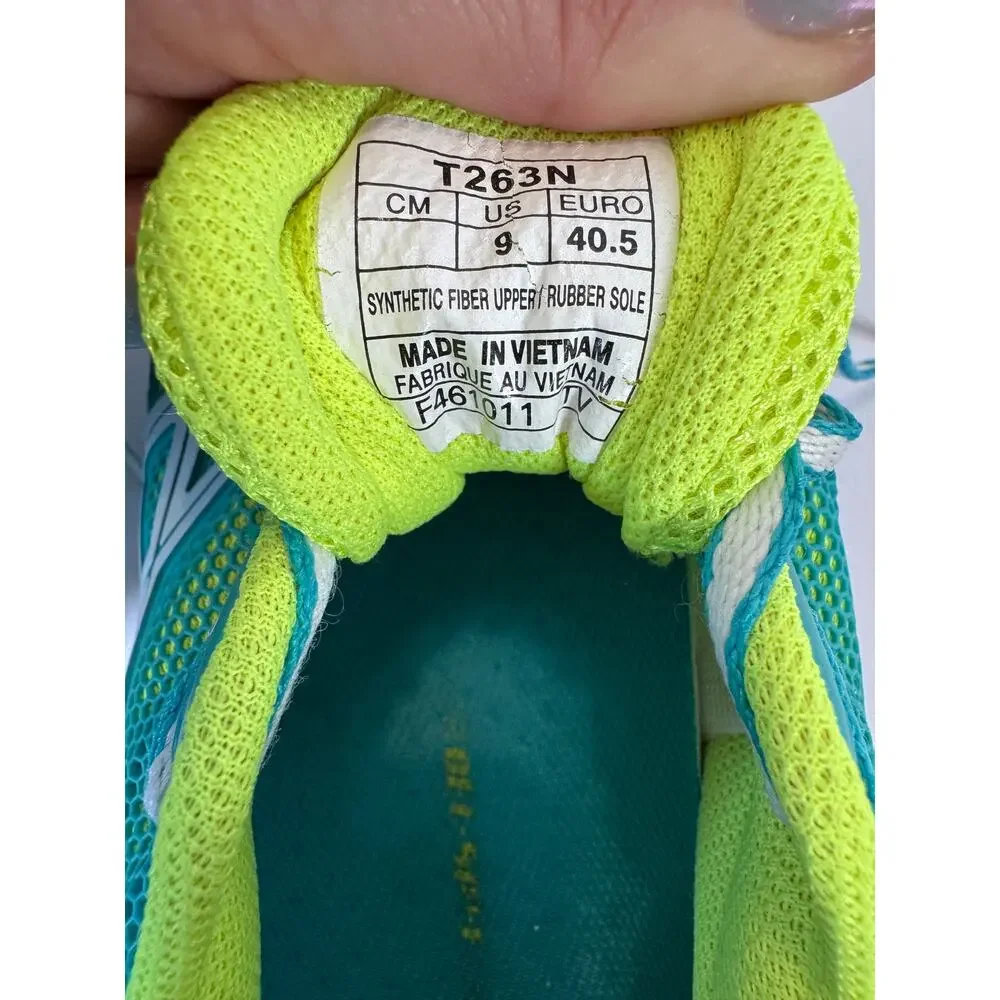 ASICS Gorpcore Gel Speedstar 6 Womens 9 T263N Running Shoes Blue Lime Green